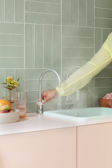Classic-Nordic-Single-Tap-Round-Verchromt-glänzend